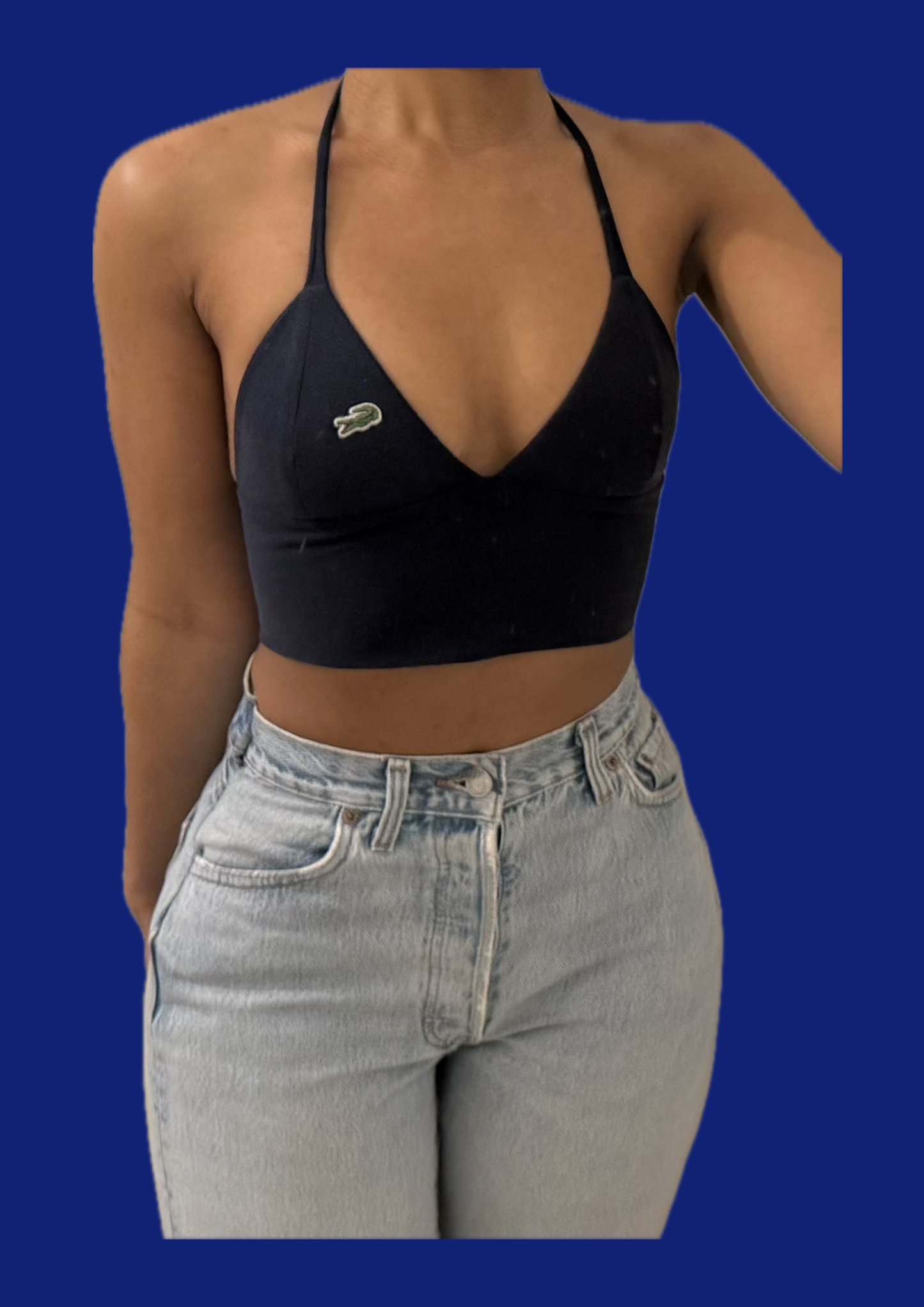Top bralette Lacoste upcyclé