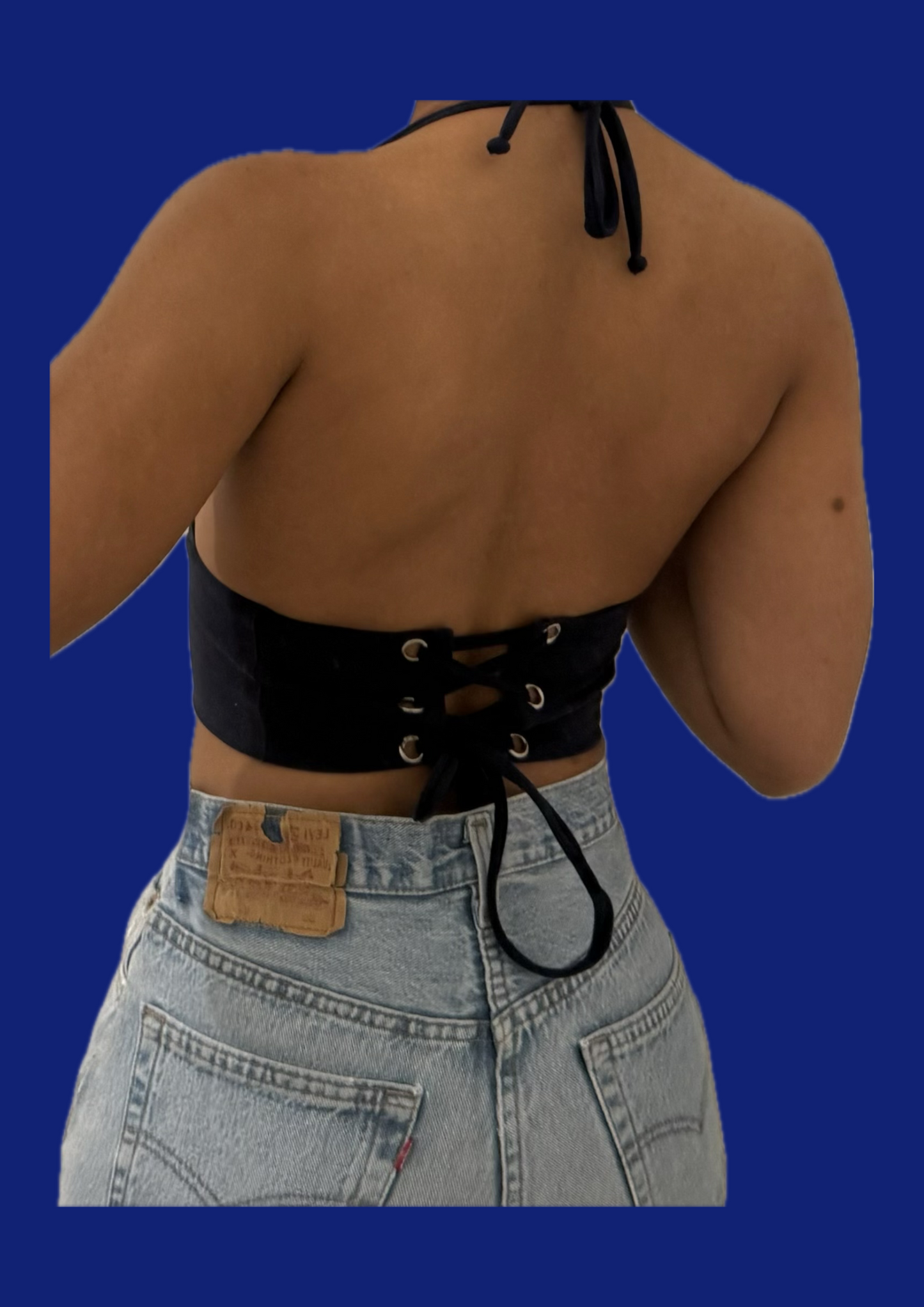 Top bralette Lacoste upcyclé