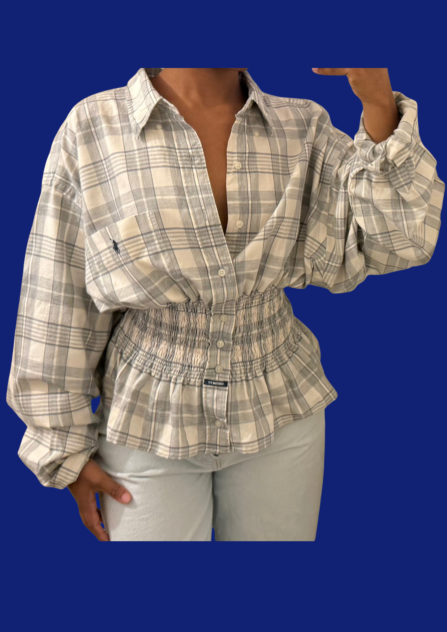 Chemise Ralph Lauren cintrée upcyclée