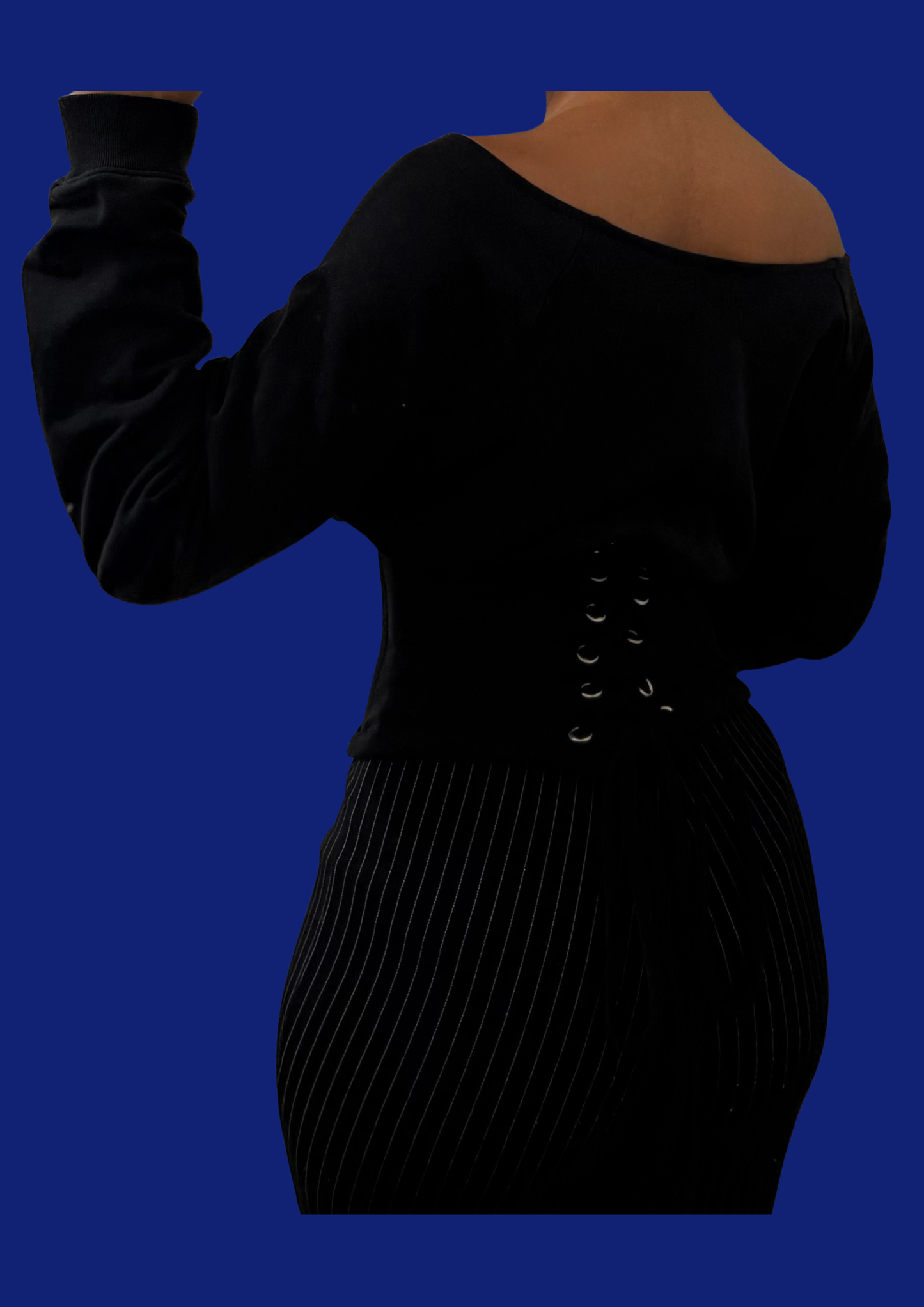 Pull/corset noir Levi's upcyclé