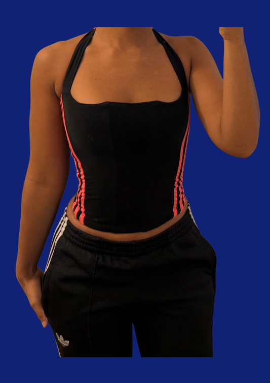 Corset Adidas upcyclé