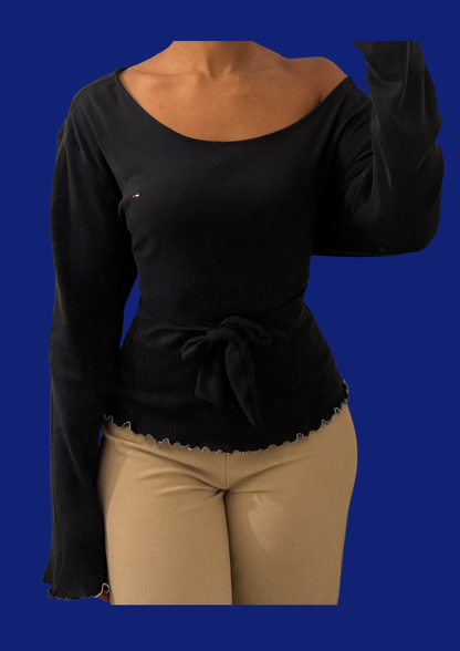 T-shirt cintré Tommy Hilfiger upcyclé