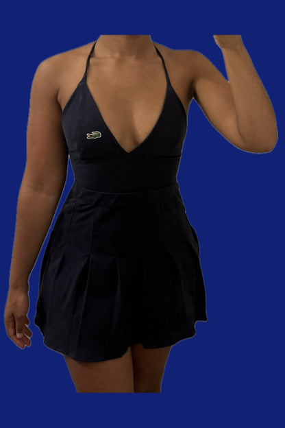 Ensemble bralette jupe Ralph Lauren bleu upcyclé