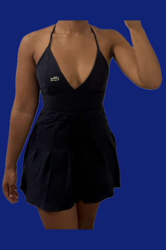Ensemble bralette jupe Ralph Lauren bleu upcyclé