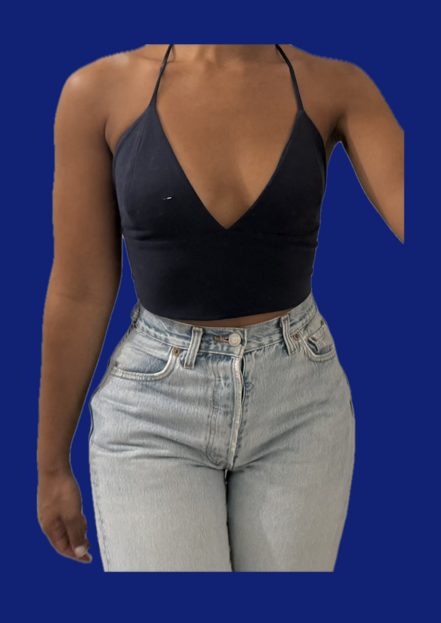 Top bralette Tommy Hilfiger upcyclé