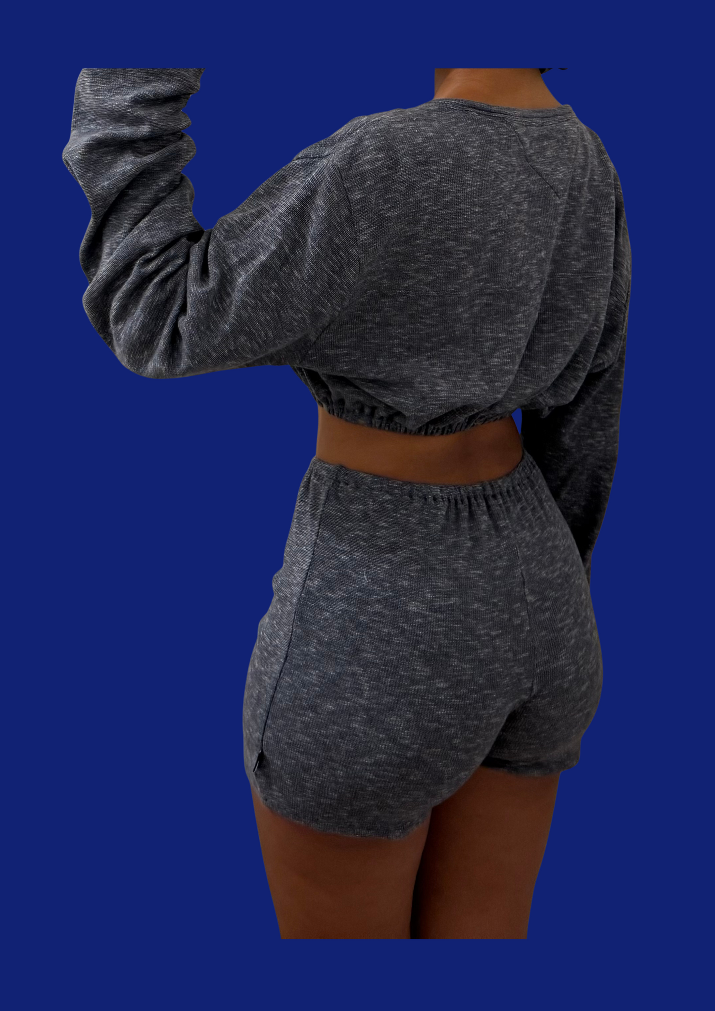 Ensemble short Tpmmy Hilfiger gris/bleu upcyclé