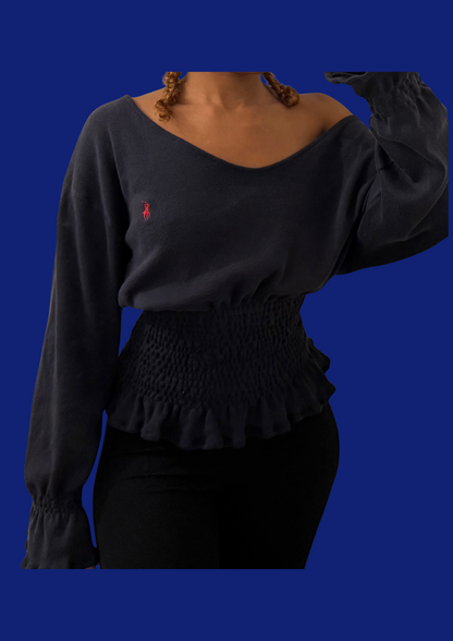 Pull cintré bleu marine Tommy Hilfiger