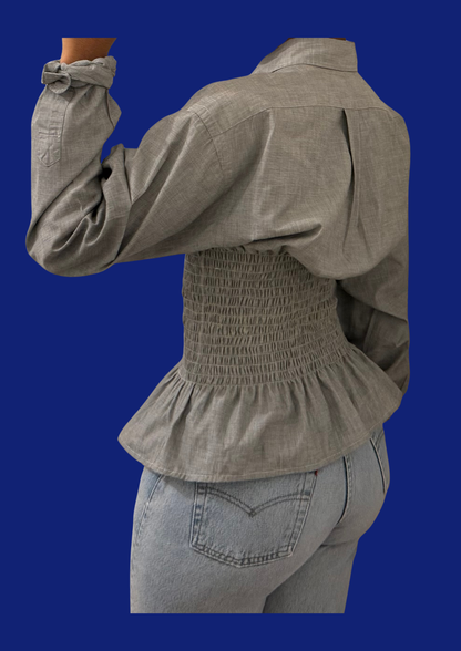 Chemise Ralph Lauren cintrée upcyclée