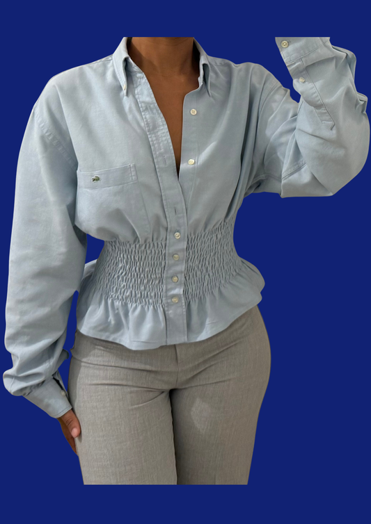 Chemise Lacoste cintrée upcyclée