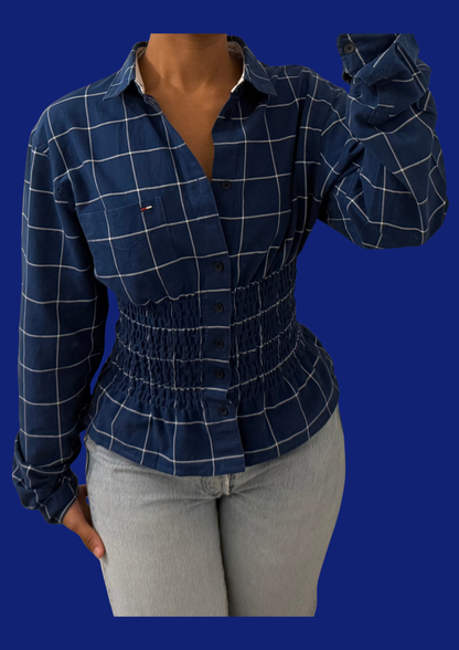 Chemise cintrée Tommy Hilfiger upcyclée