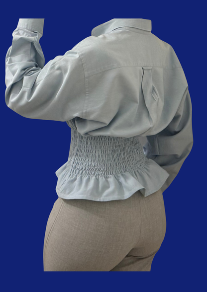 Chemise Lacoste cintrée upcyclée