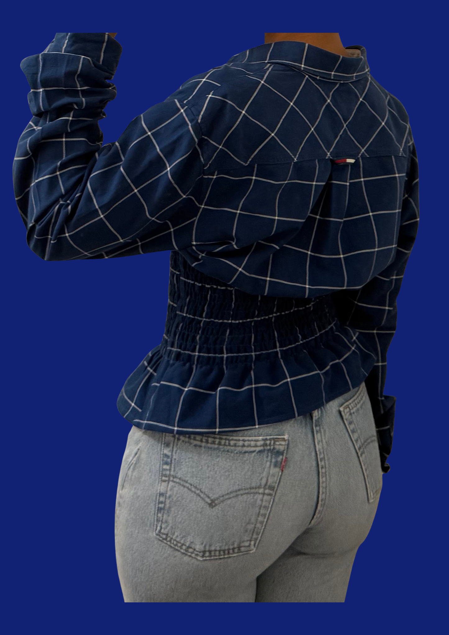 Chemise cintrée Tommy Hilfiger upcyclée