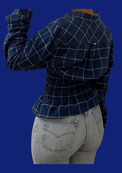 Chemise cintrée Tommy Hilfiger upcyclée