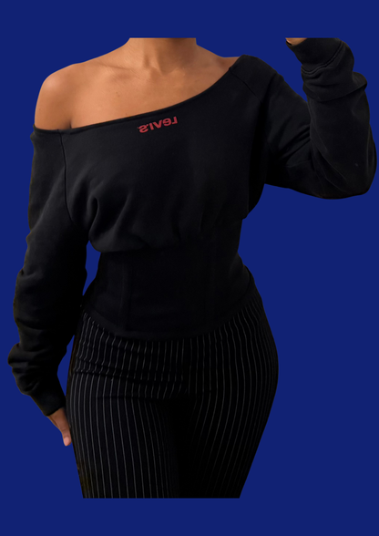 Pull/corset noir Levi's upcyclé