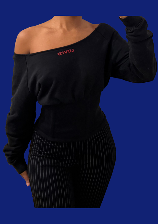 Pull/corset noir Levi's upcyclé